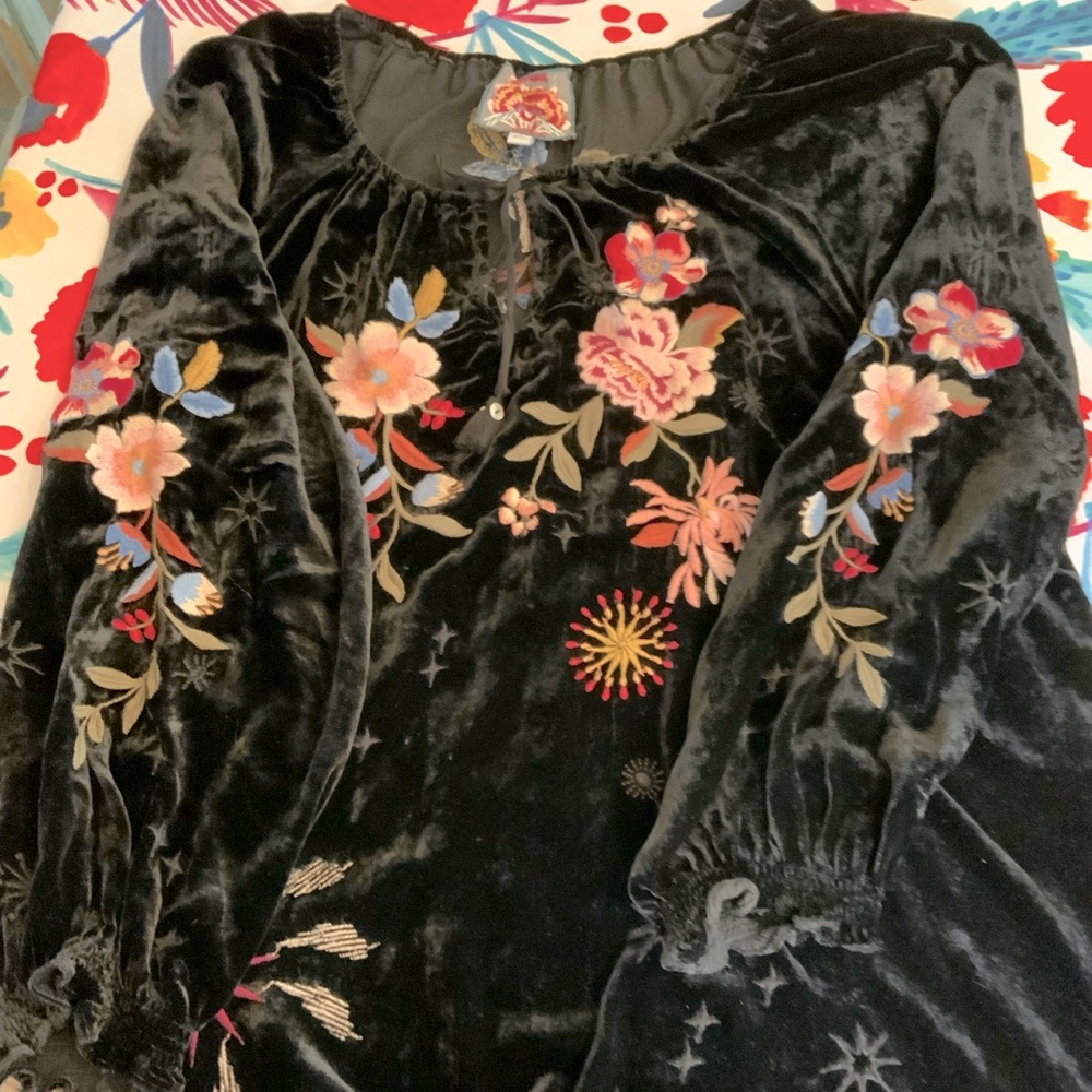 Johnny Was Velvet Tunic